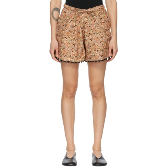 Kika Vargas 'Elsie' Short in Brown Floral